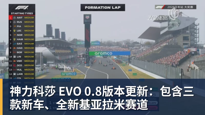 华体会体育神力科莎 EVO 0.8版本更新：包含三款新车、全新基亚拉米赛道